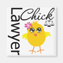 Lawyer Chick Refrigerator Magnets
