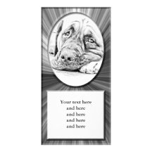 LAZY MASTIFF PERSONALIZED PHOTO CARD