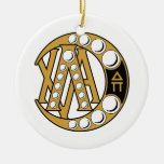 LCA Badge Gold Christmas Tree Ornament
