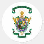 LCA Coat of Arms Colour Round Stickers