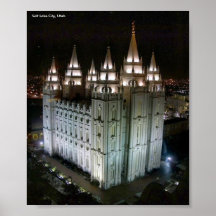 LDS Temple, Salt Lake City, Utah Posters