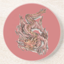 Le dragon attaque - dessous de verre