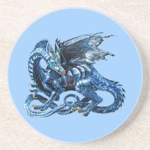 Le dragon bleu - dessous de verres