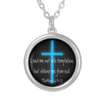 Lead me not into temptation Lord's Prayer Necklace