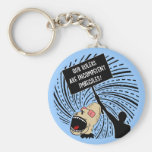 Leaders are incompetent imbeciles keychain