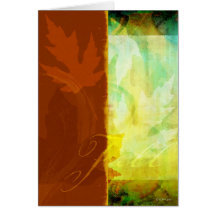 Leafs on Brown-fall Card