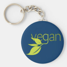Leafy Vegan Keychain