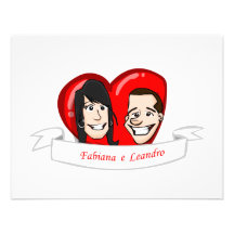 Leandro e Fabiana Custom Announcements