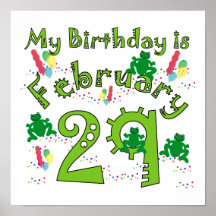Leap Year Birthday Print