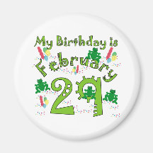 Leap Year Birthday Refrigerator Magnets