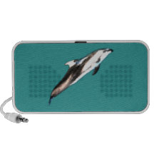 Leaping Dolphin Painting Doodle Speakers