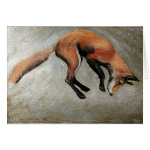 Leaping Fox Card