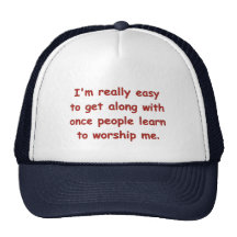 Learn To Worship Me Cap Trucker Hat