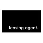 leasing agent. business card template