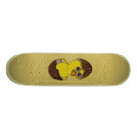 Leather-Look Easter Chicken Custom Skateboard