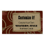 Leather Patch & Rope Business Card Templates