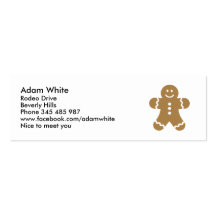 Lebkuchen man christmas business cards