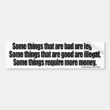 Legal Advice Bumper Sticker