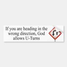 Legal U-Turn Bumper Sticker