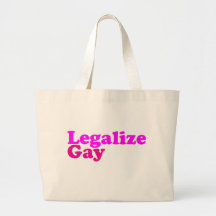 legalise gay pink magenta canvas bags