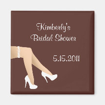 Leggs bridal shower magnet party favour