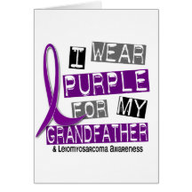 LEIOMYOSARCOMA I Wear Purple For My Grandfather 37 Cards