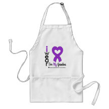 Leiomyosarcoma I Wear Purple Ribbon For My Grandma Apron