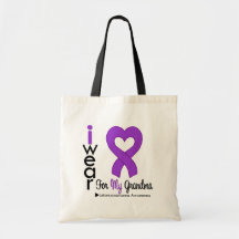 Leiomyosarcoma I Wear Purple Ribbon For My Grandma Tote Bag