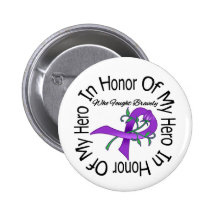 Leiomyosarcoma In Honour Of My Hero Pinback Buttons