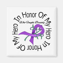Leiomyosarcoma In Honour Of My Hero Fridge Magnet