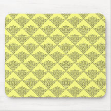 Lemon Damask Mousepad