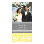 Lemon Grey Thank You Wedding Photo Cards