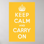 Lemon Square Yellow Poster