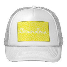 Lemon Yellow Japanese Tropical Fans Hats