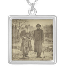 Leo Tolstoy and the author Maxim Gorky Custom Jewelry