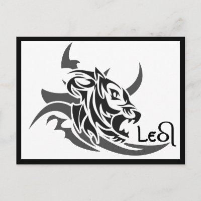 Leo Tribal Lion Tattoo by zazzleproducts1