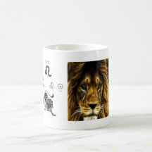 Leo zodiac office mug