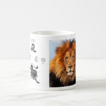 Leo zodiac office mug