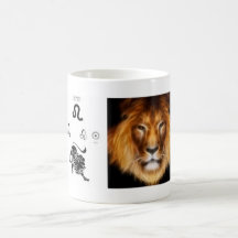 Leo zodiac office mug