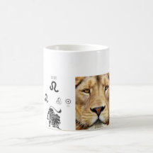 Leo zodiac office mug