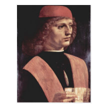 Leonardo da Vinci Portr?t eines Musikers Italiano: Post Cards