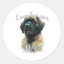 Leonberger Mum 2 Round Stickers