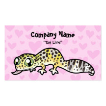 Leopard Gecko Love Business Card Templates