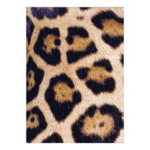 Leopard Print Big Cat Pattern Party Invitation