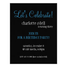 leopard print birthday personalized announcement