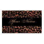 Leopard Print Elegance Business Card