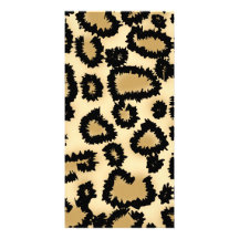 Leopard Print Pattern, Brown and Black. Photo Greeting Card