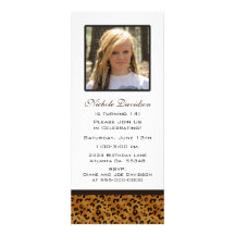 Leopard Print: Picture Party Invitation