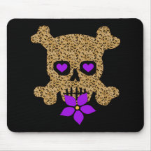 Leopard Skin Valentine Mouse Mats