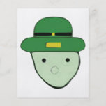 Leprechaun Green Coloured Sketch Meme Flyers